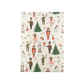 White Nutcracker wrapping paper with Christmas and ballet designs for holiday theme from Parte Haus party supply store in Bethesda Maryland