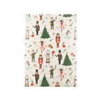 White Nutcracker wrapping paper with Christmas and ballet designs for holiday theme from Parte Haus party supply store in Bethesda Maryland