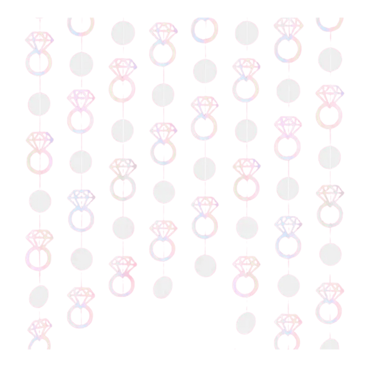 Iridescent Foil Engagement Ring Backdrop