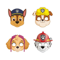 colorful dog character paper masks for kids cartoon theme from Parte Haus party supply store in Bethesda MD