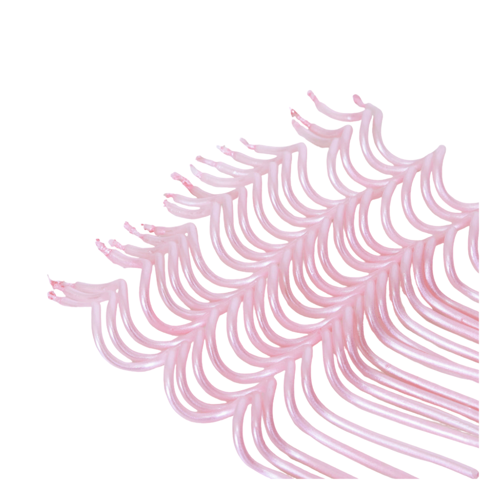 Light pink plastic palm leaf decoration tropical theme from Parte Haus party supply store in Bethesda Maryland