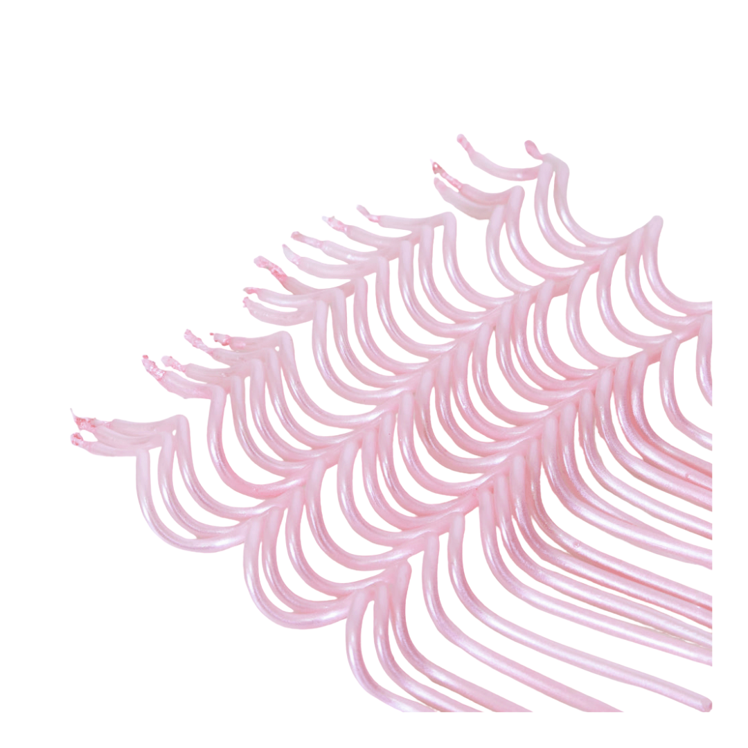 Light pink plastic palm leaf decoration tropical theme from Parte Haus party supply store in Bethesda Maryland