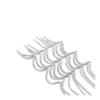 White plastic cocktail stirrers with curved design for celebration drinks from Parte Haus party supply store in Bethesda MD