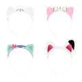 Colorful cat ear headbands with fun designs for kids birthday from Parte Haus party supply store in Bethesda MD