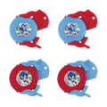 Red and blue Sonic the Hedgehog blowouts for birthday theme from Parte Haus party supply store in Bethesda MD