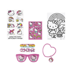 Pink and white Hello Kitty favor kit with stickers tattoos sunglasses bracelet from Parte Haus party supply store in Bethesda MD