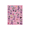 Pink Minnie Mouse sticker sheet with bows and hearts birthday theme from Parte Haus party supply store in Bethesda MD