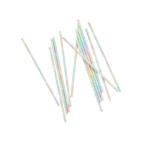 Pastel striped paper straws for birthday celebration from Parte Haus party supply store in Bethesda Maryland