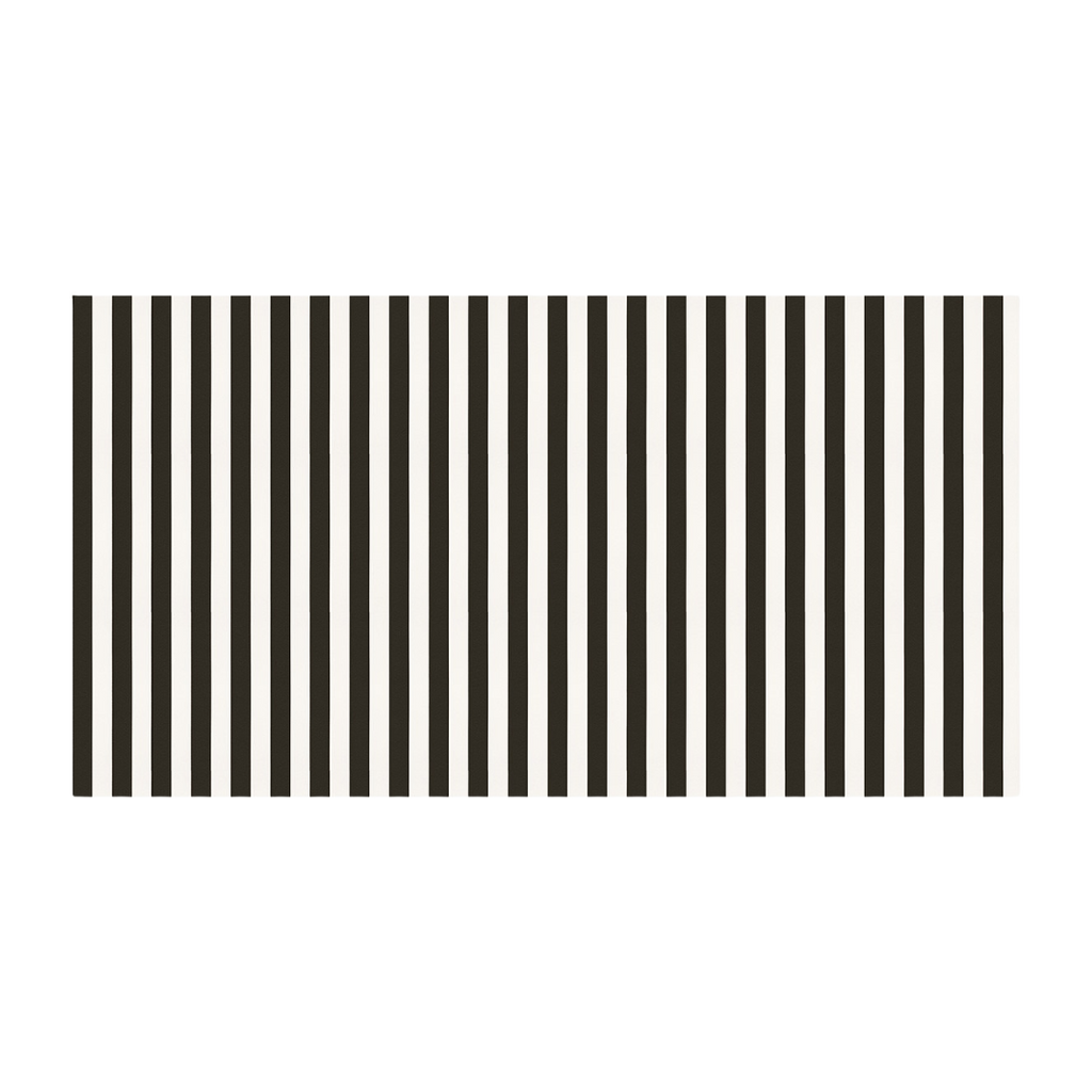 Black and white striped napkin classic pattern for birthday from Parte Haus party supply store in Bethesda MD.