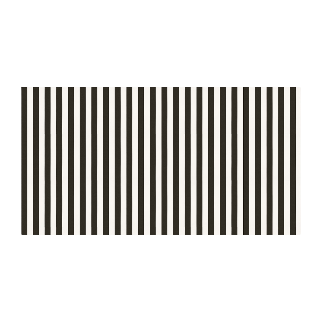 Black and white striped napkin classic pattern for birthday from Parte Haus party supply store in Bethesda MD.