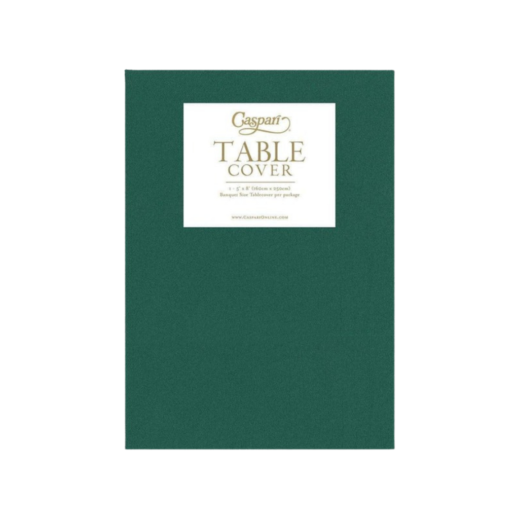 Green table cover banquet style classic design from Parte Haus party supply store in Bethesda MD