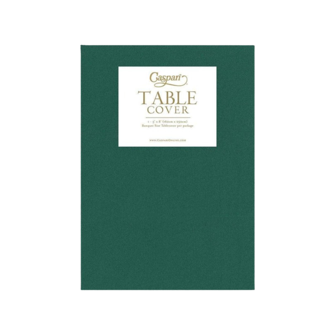 Emerald Solid Paper Linen Table Cover