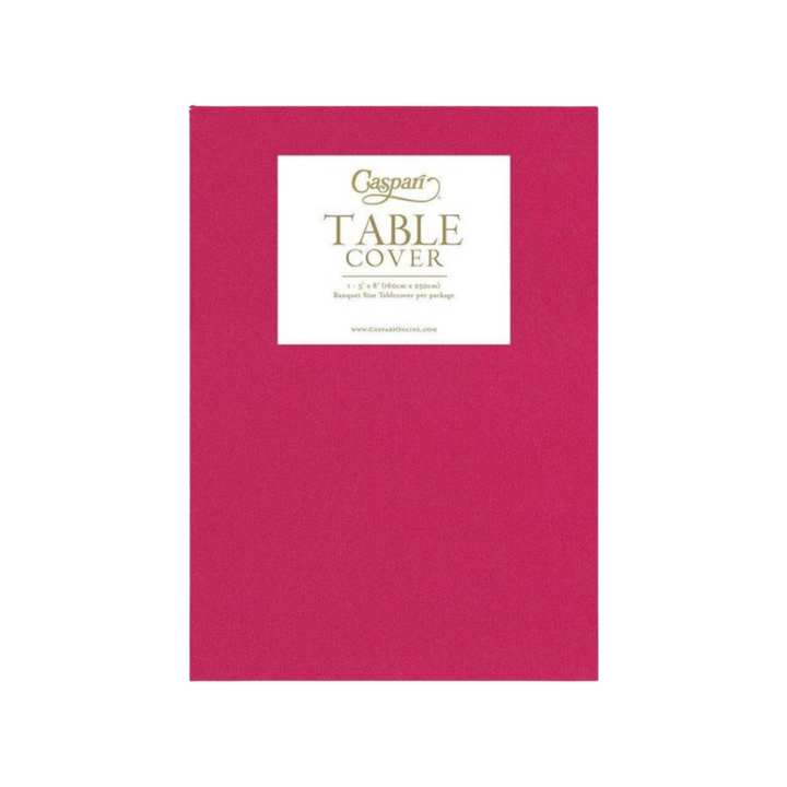 Fuchsia Solid Paper Linen Table Cover