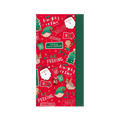 Red Christmas tissue paper with Santa reindeer and festive text from Parte Haus party supply store in Bethesda MD