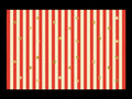 Red and Cream Stars and Stripes Tablecloth