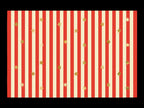 Red and Cream Stars and Stripes Tablecloth
