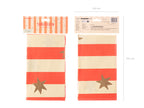 Red and Cream Stars and Stripes Tablecloth