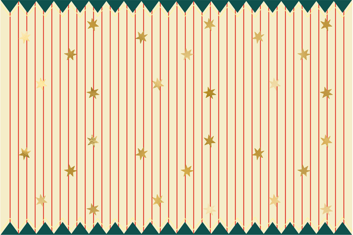Cream and Red Stars and Stripes Tablecloth