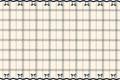 Cream and Black Bow Plaid Table Runner