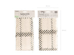 Cream and Black Bow Plaid Table Runner