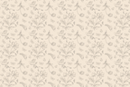 Beige Floral Pattern Tablecloth
