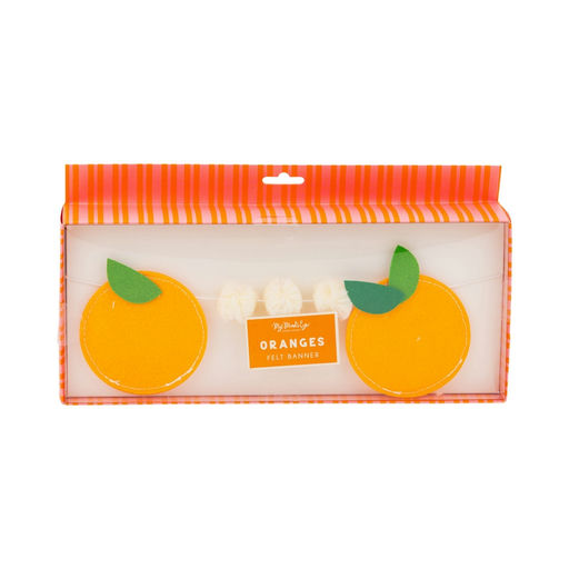 Orange Felt Orange Banner