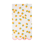 Oranges Scalloped Edged Guest Napkins