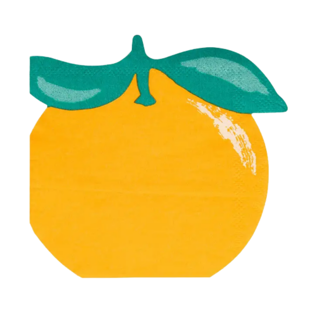 Orange Shaped Cocktail Napkins