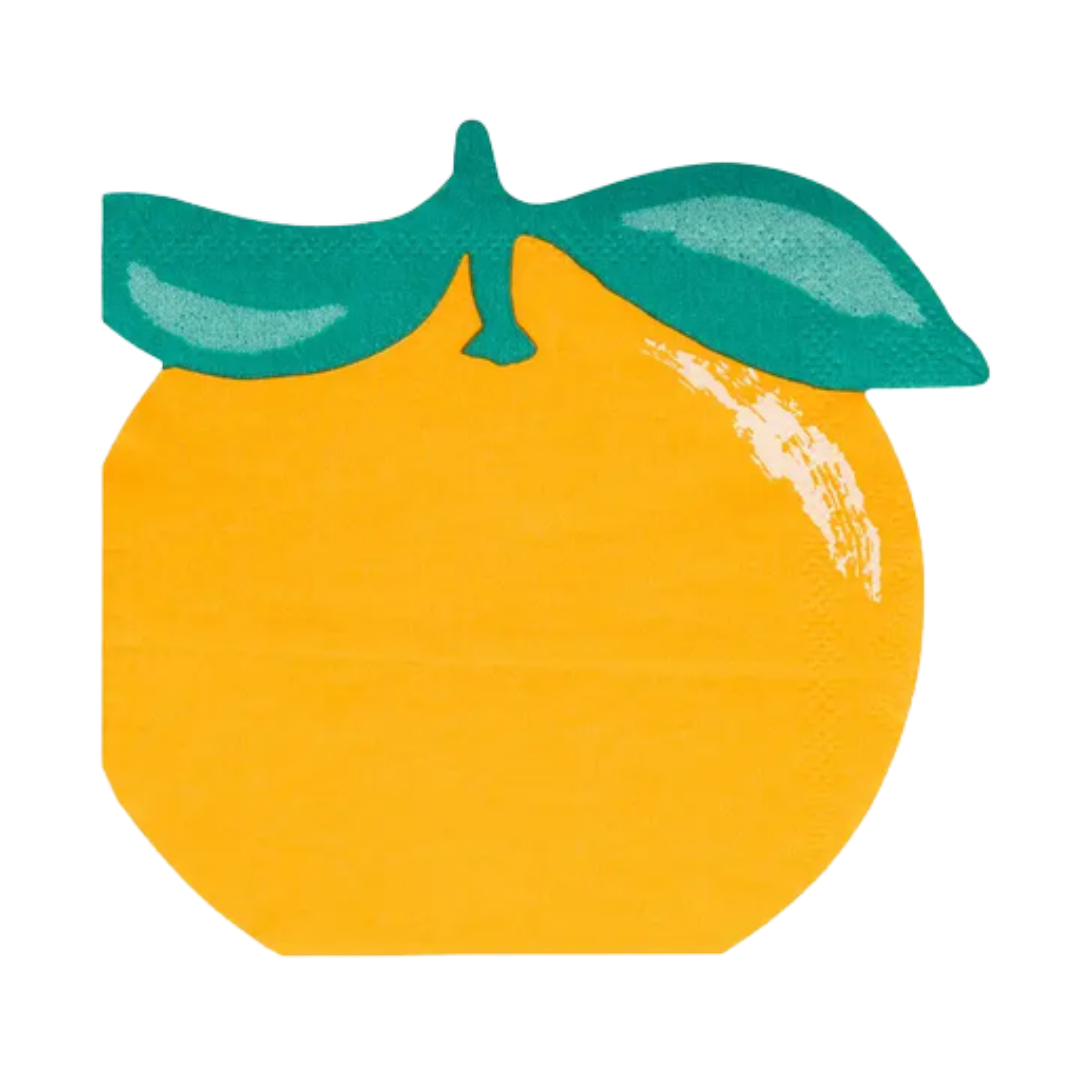 Orange Shaped Cocktail Napkins