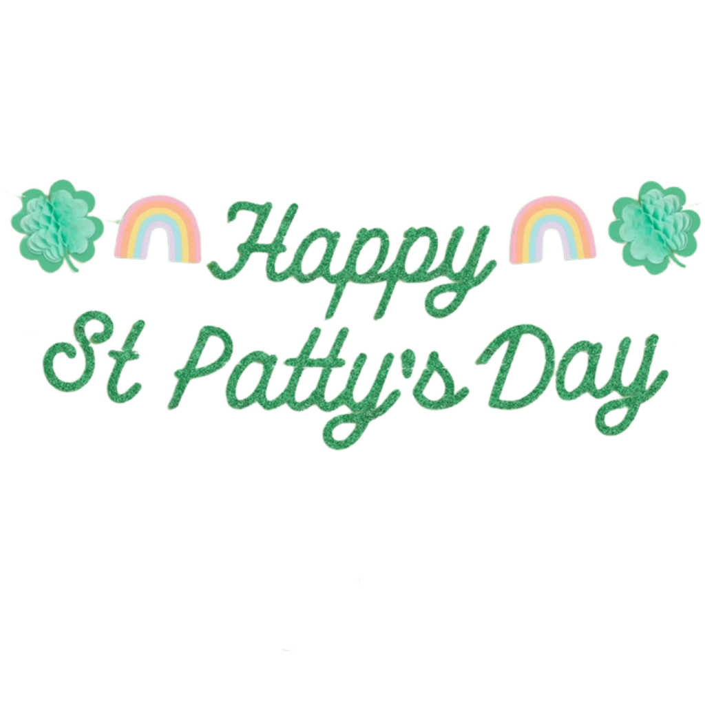 Green "Happy St. Patty's Day" Banner