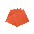 Orange beverage napkins with square shape for celebrations from Parte Haus party supply store in Bethesda MD