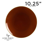 Transparent Mocha Reusable Plates - 2 Sizes