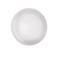 Clear and Gold Plastic Round Dinner Plates