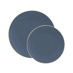 Slate Blue Plastic Plates - 2 Sizes