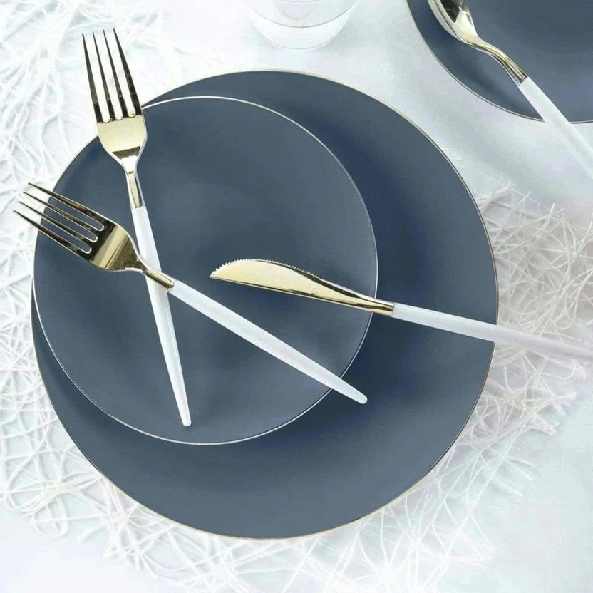 Slate Blue Dinner Plates - 2 sizes