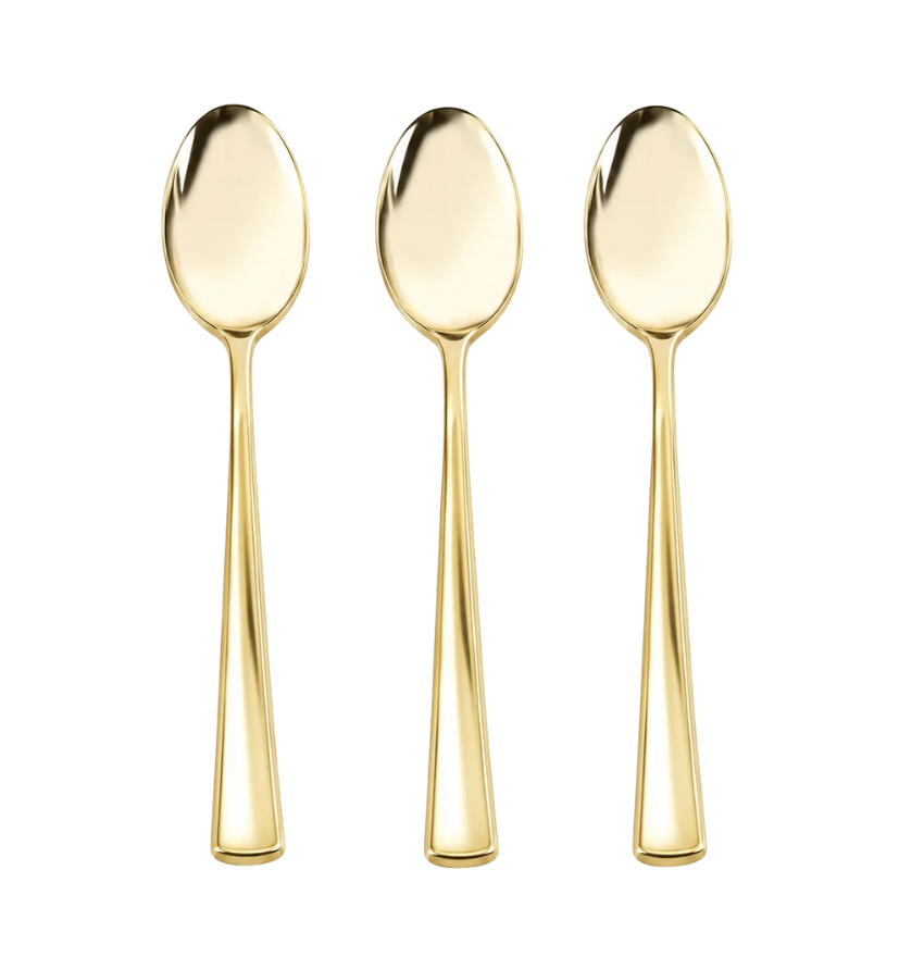 Classic Gold Reusable Spoons | 20 Pieces