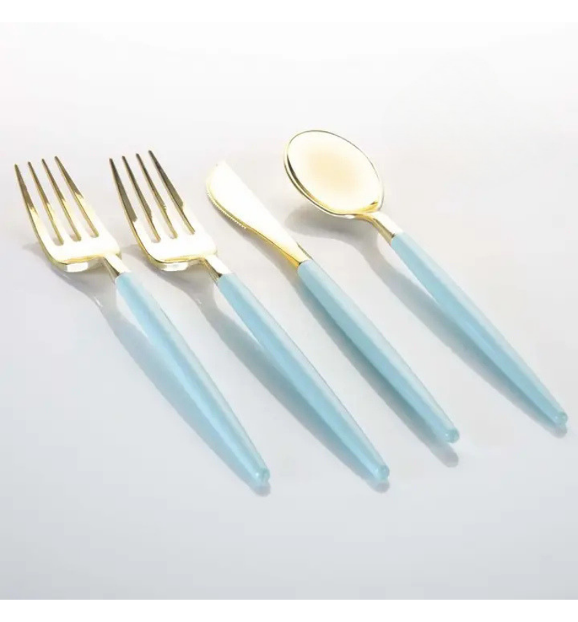 Mint & Green Reusable Cutlery Set -32 pcs