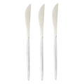 Silver Solid Round Knives - 20 Pcs