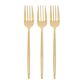 Gold Plastic Reusable Forks