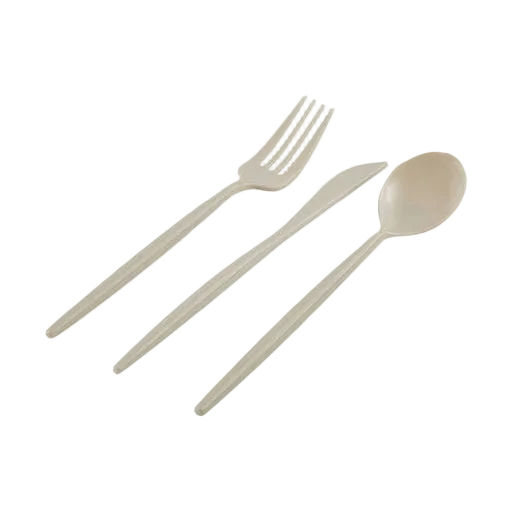Matrix Linen Plastic Cutlery Set - 30 pcs