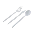 White Matrix Plastic Cutlery Set - 30 pcs
