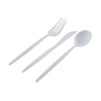 White Matrix Plastic Cutlery Set - 30 pcs