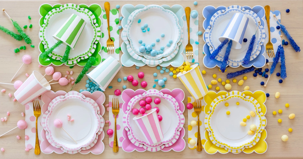 Pink Polka Dot Dinner Napkins