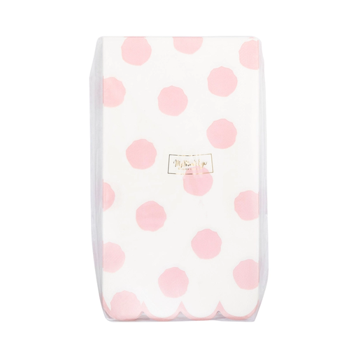 Pink Polka Dot Dinner Napkins