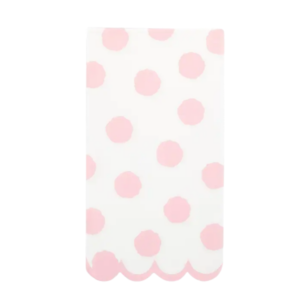 Pink Polka Dot Dinner Napkins