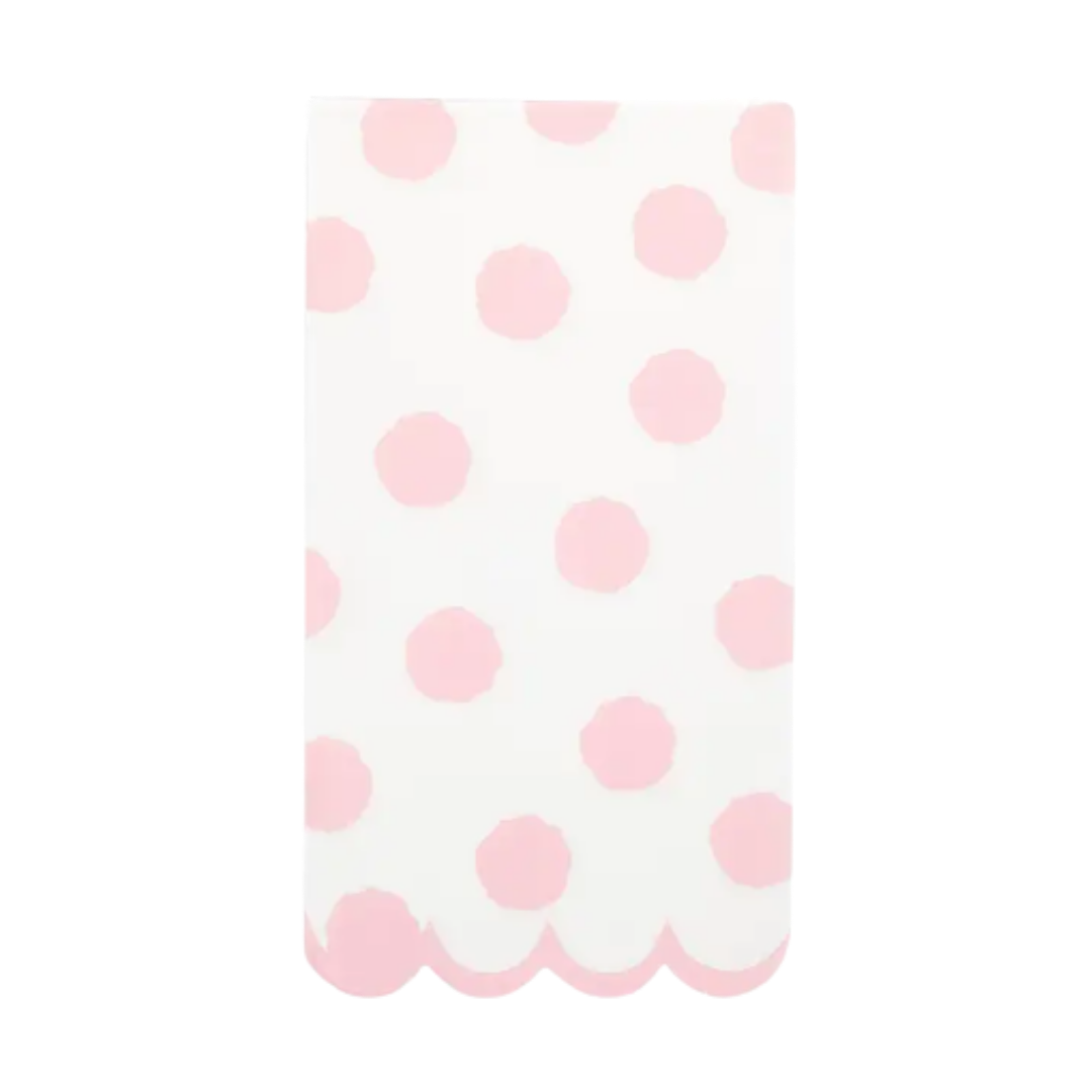 Pink Polka Dot Dinner Napkins