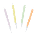 pastel spiral birthday candles for celebrations from Parte Haus party supply store in Bethesda MD