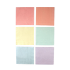 Pastel multicolor napkins six square design birthday theme from Parte Haus party supply store in Bethesda MD