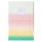 Pastel table cover with ombre stripes celebration decor from Parte Haus party supply store in Bethesda Maryland