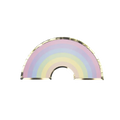 pastel rainbow plate semicircle shape birthday or kids event from Parte Haus party supply store in Bethesda MD